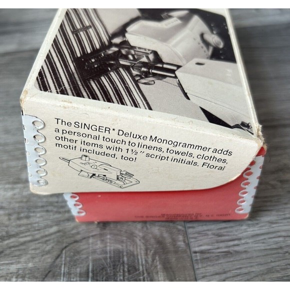 Vintage Singer Buttonholer Model 489500/489510 Complete Original Box + Manual - Picture 6 of 9